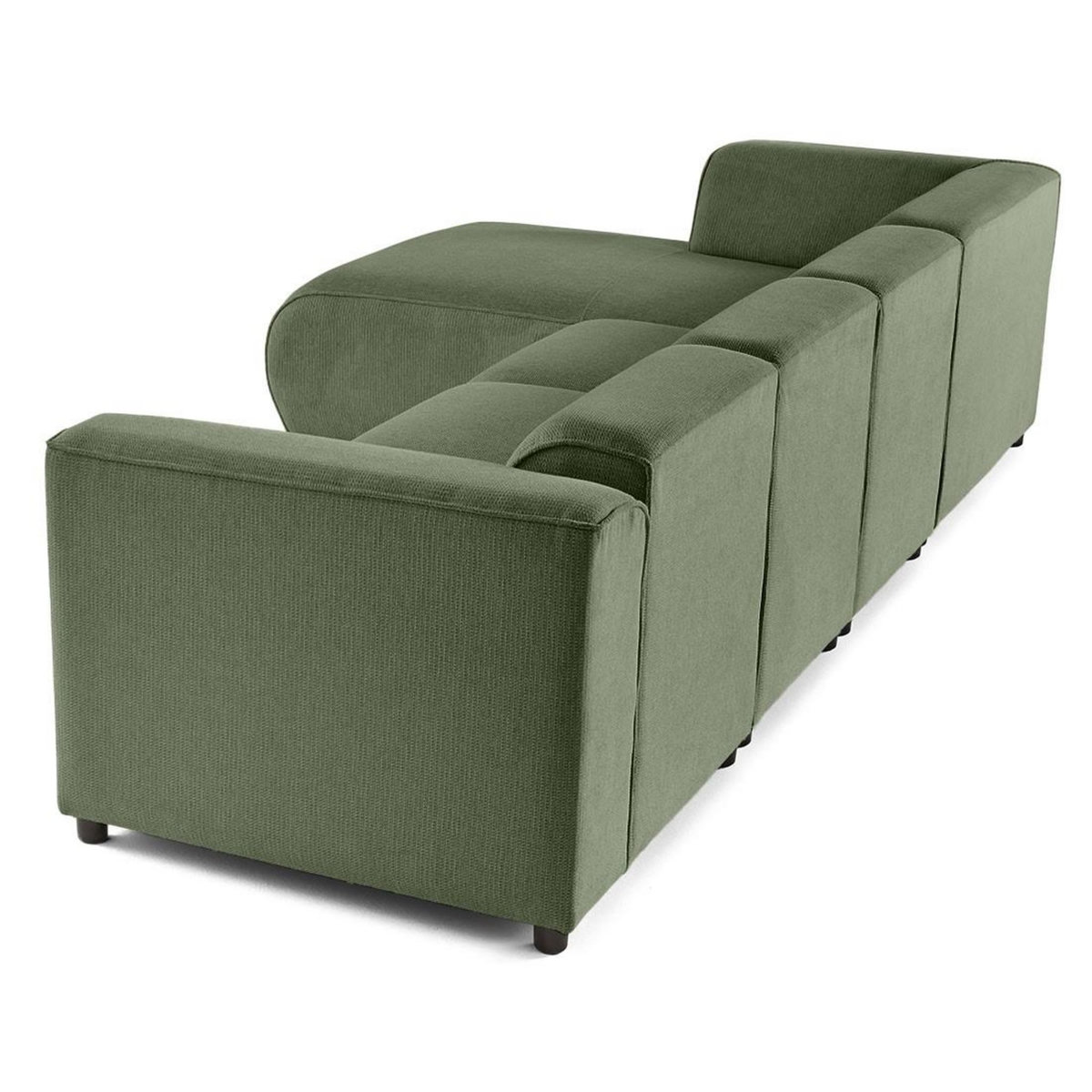 LISA DESIGN Suaro - canapé modulable d'angle gauche 5 places en tissu texturé