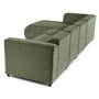 Voir la diapositive 6 : LISA DESIGN Suaro - canapé modulable d'angle gauche 5 places en tissu texturé