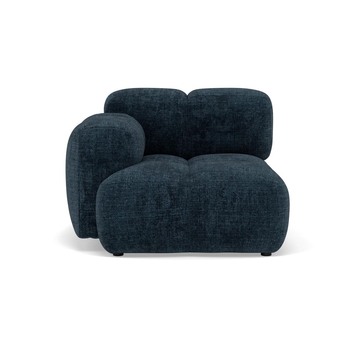 LISA DESIGN Grace - module d'assise gauche en velours texturé