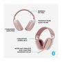 Voir la diapositive 6 : Logitech Logitech - Casque d'écoute léger sans fil avec Micro anti-bruit de fond - Zone Vibe 100 - Rose