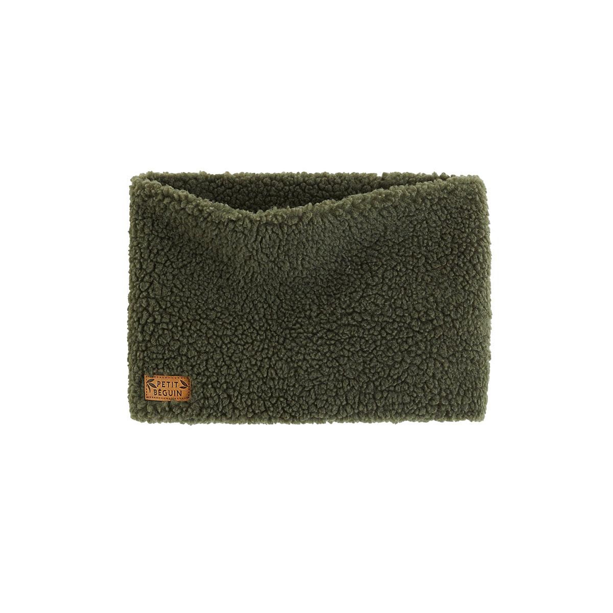 PETIT BEGUIN Cache cou enfant en sherpa Ginkgo. Coloris disponibles : Vert