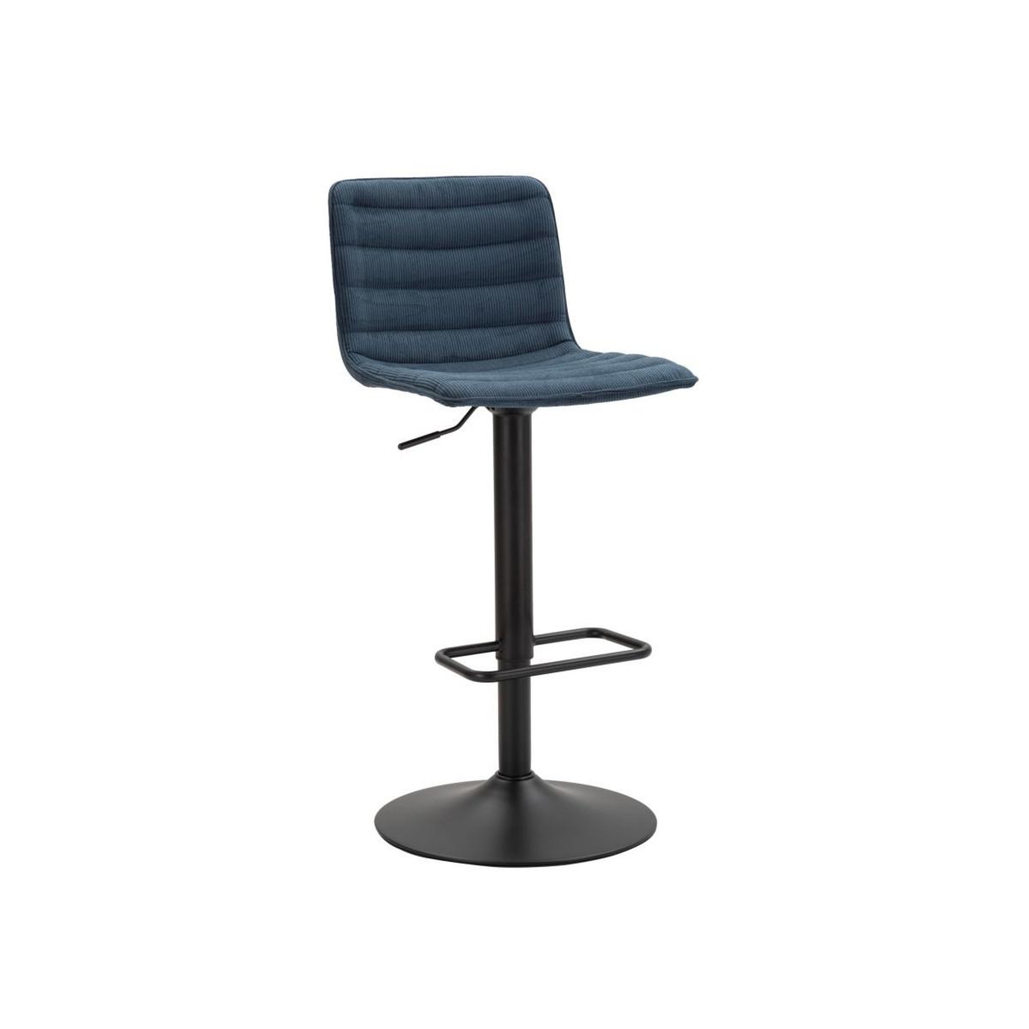 Voir la diapositive 2 : Paris Prix Lot de 2 chaises de bar réglables  destiny  85-107cm noir & bleu