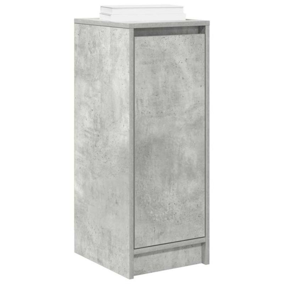 VIDAXL Armoire à chaussures gris béton 29,5x34x76 cm bois d ingénierie
