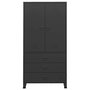 Voir la diapositive 3 : VIDAXL Garde-robe industrielle Noir 90x50x180 cm Metal