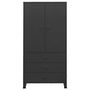Voir la diapositive 3 : VIDAXL Garde-robe industrielle Noir 90x50x180 cm Metal