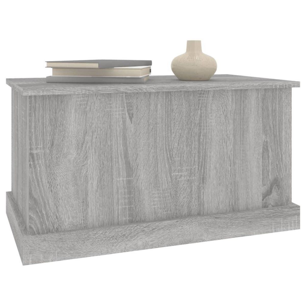 VIDAXL Boîte de rangement sonoma gris 70x40x38 cm bois d'ingenierie