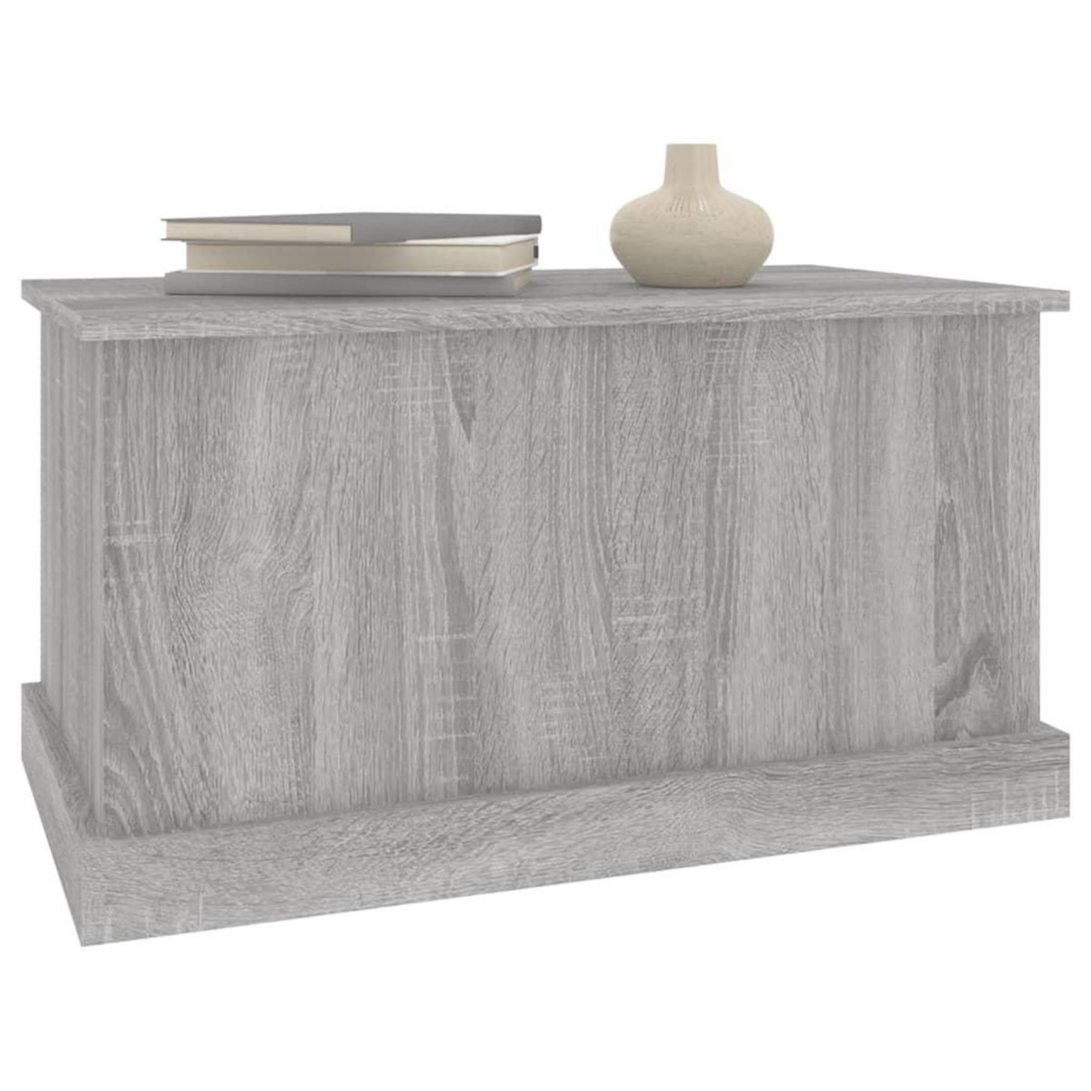 VIDAXL Boîte de rangement sonoma gris 70x40x38 cm bois d'ingenierie