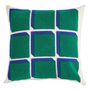 Voir la diapositive 1 : ATMOSPHERA Coussin Déco Brodé  Flow  45x45cm Vert