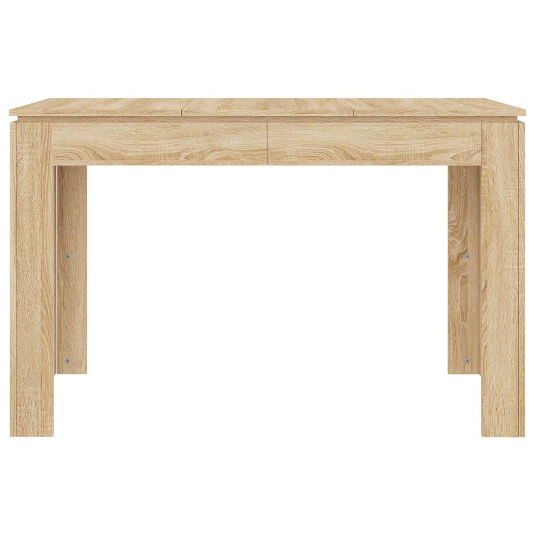 Voir la diapositive 4 : VIDAXL Table a manger Chene sonoma 120x60x76 cm Bois d'ingenierie