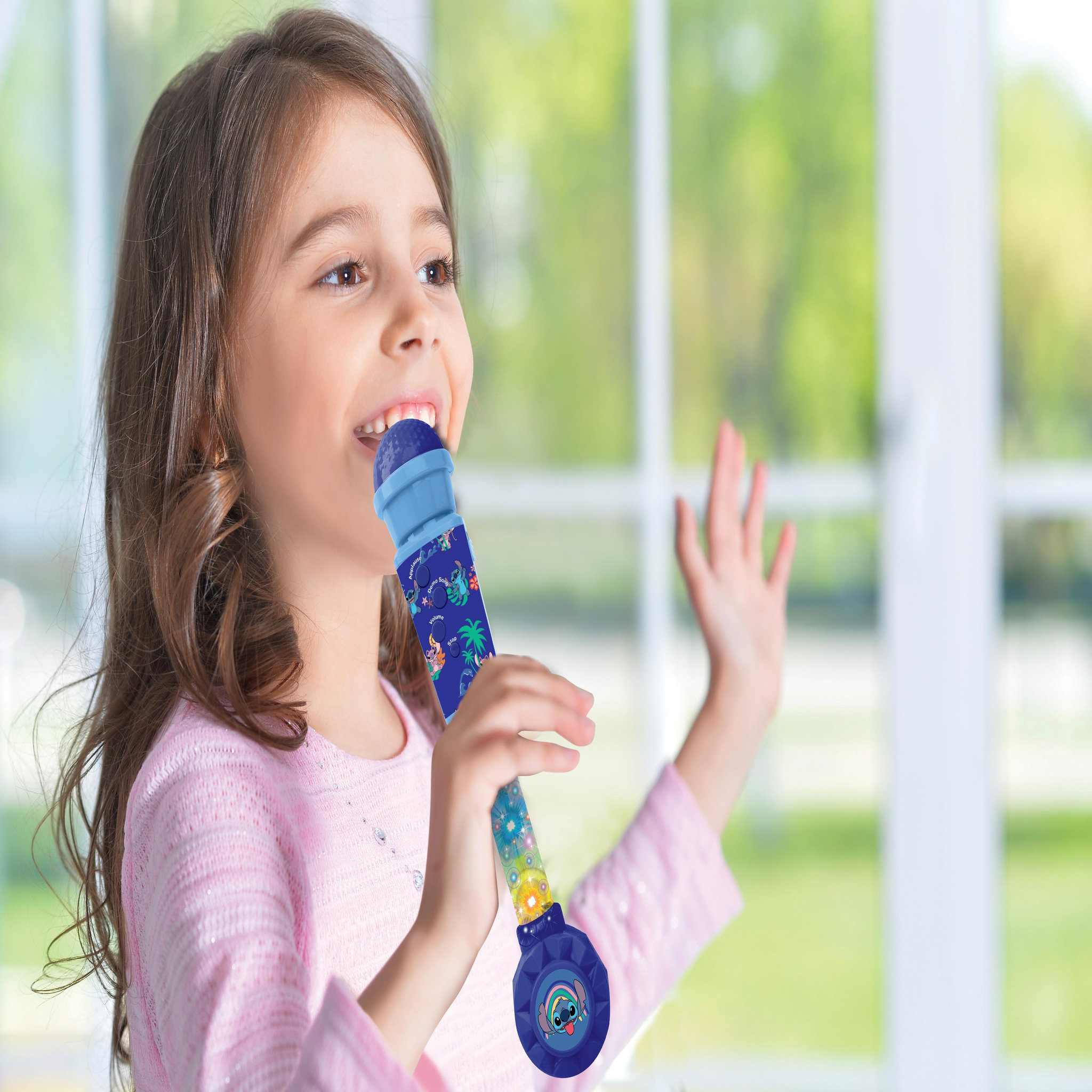 Voir la diapositive 6 : Lexibook Microphone Stitch avec tube lumineux et enceinte