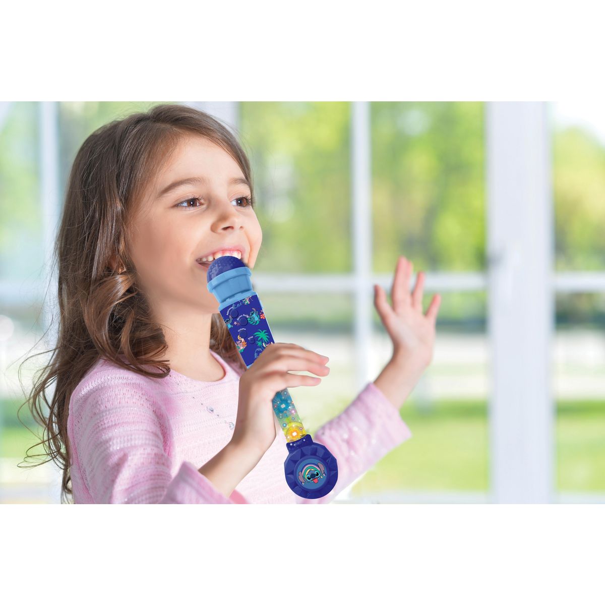 Lexibook Microphone Stitch avec tube lumineux et enceinte