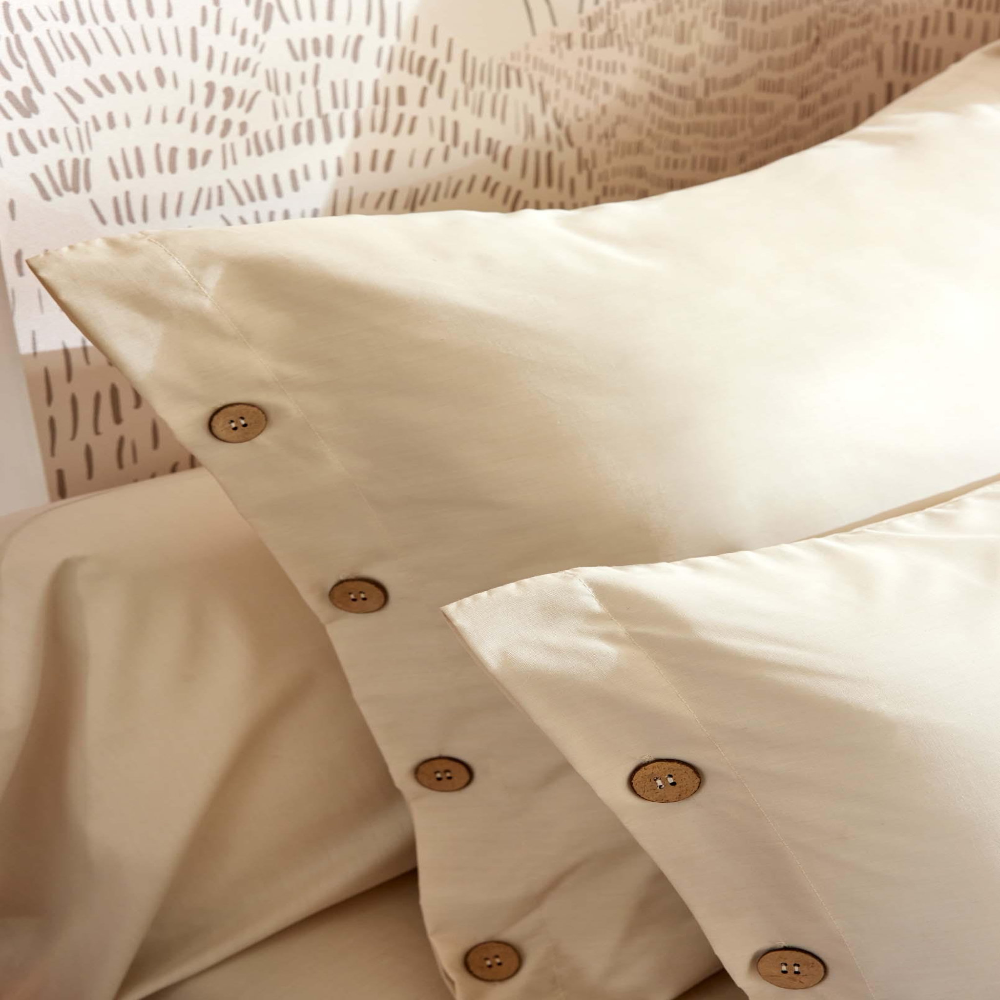 Voir la diapositive 3 : Eden Taie en percale de coton perrine