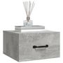 Voir la diapositive 4 : VIDAXL Tables de chevet murales 2 pcs Gris beton 35x35x20 cm