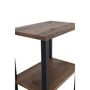 Voir la diapositive 2 : Paris Prix Table de Chevet Double  Rise  70cm Naturel & Noir