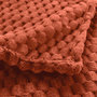 Voir la diapositive 2 : Paris Prix Plaid Flanelle en Relief  Mini Frosty  125x150cm Terracotta