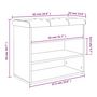 Voir la diapositive 6 : VIDAXL Banc a chaussures chene sonoma 62x32x50 cm bois d'ingenierie