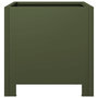 Voir la diapositive 5 : VIDAXL Jardiniere vert olive 30x30x30 cm acier