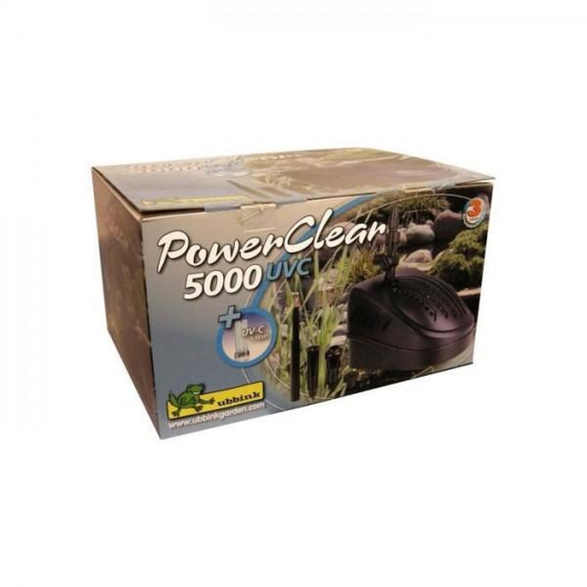 Voir la diapositive 4 : Ubbink Pompe de bassin filtrante Powerclear 5000 - UBBINK - Jet d'eau et filtration mécanique et UV-C