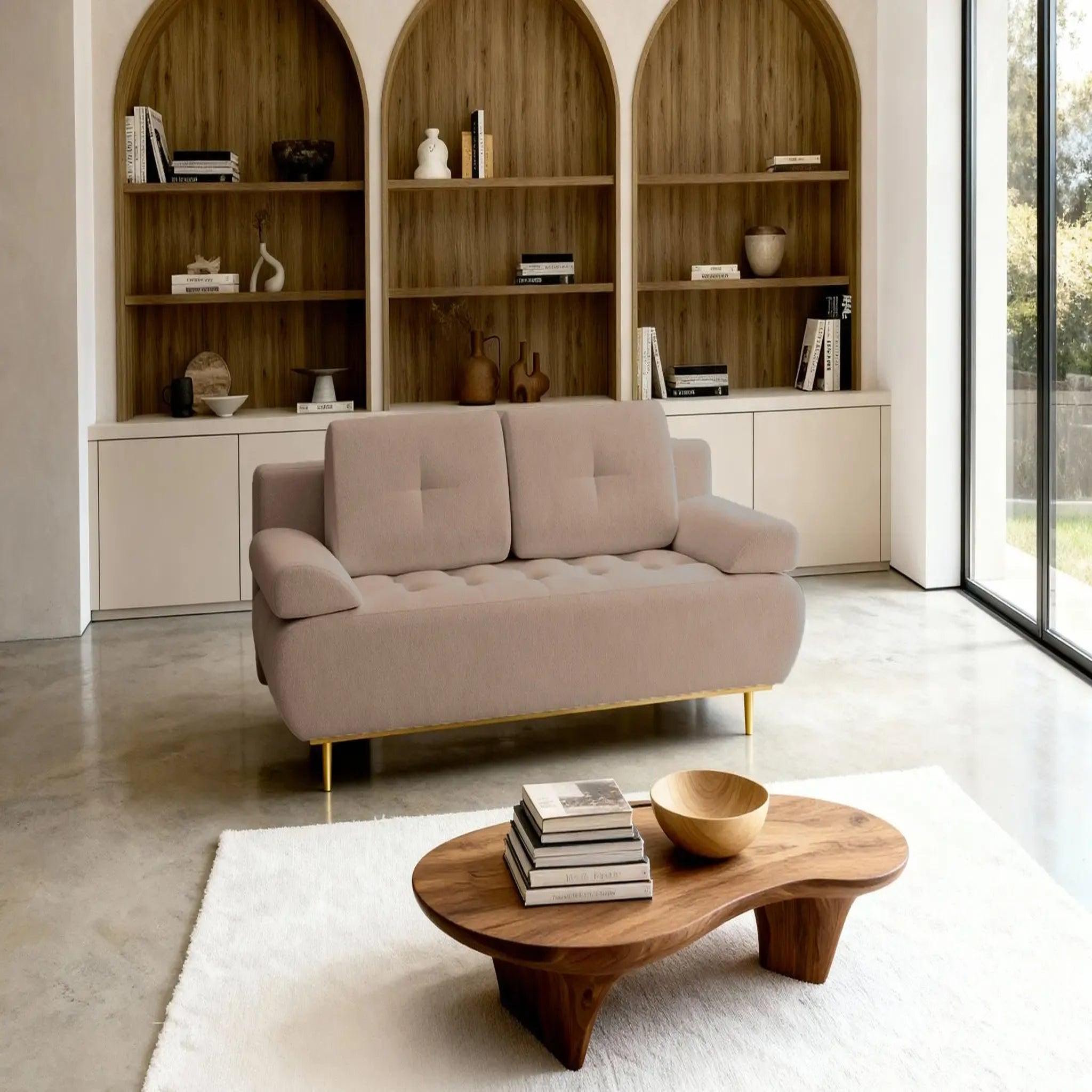 Voir la diapositive 6 : CASANOVA PARIS Amaro - canapé droit convertible tissu velours 2 places