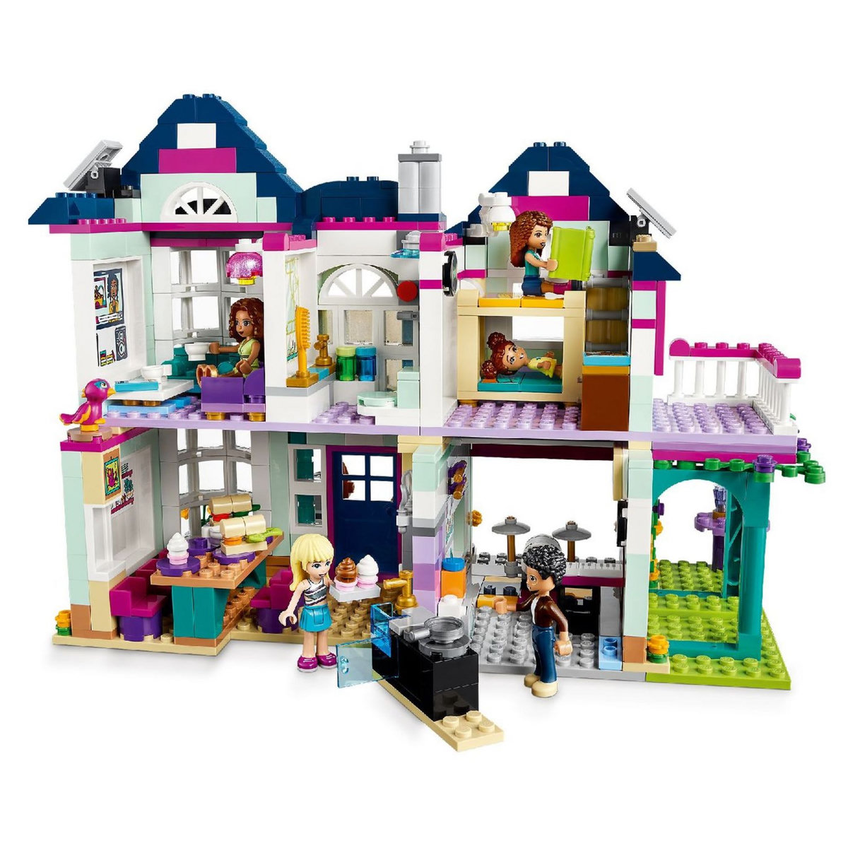 LEGO Friends 41449 La Maison Familiale d&rsquo;Andréa, Jouet avec la Maison de Poupées