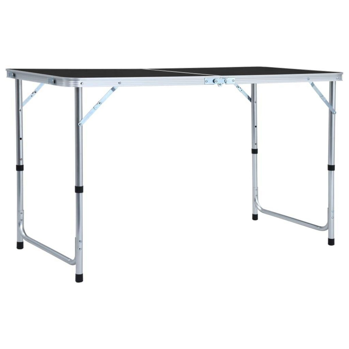 VIDAXL Table pliable de camping Gris Aluminium 120x60 cm