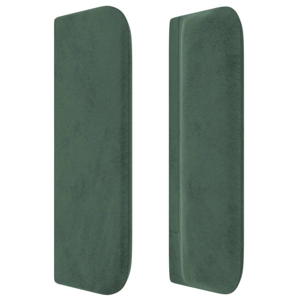 VIDAXL Tete de lit avec oreilles Vert fonce 83x16x78/88 cm Velours