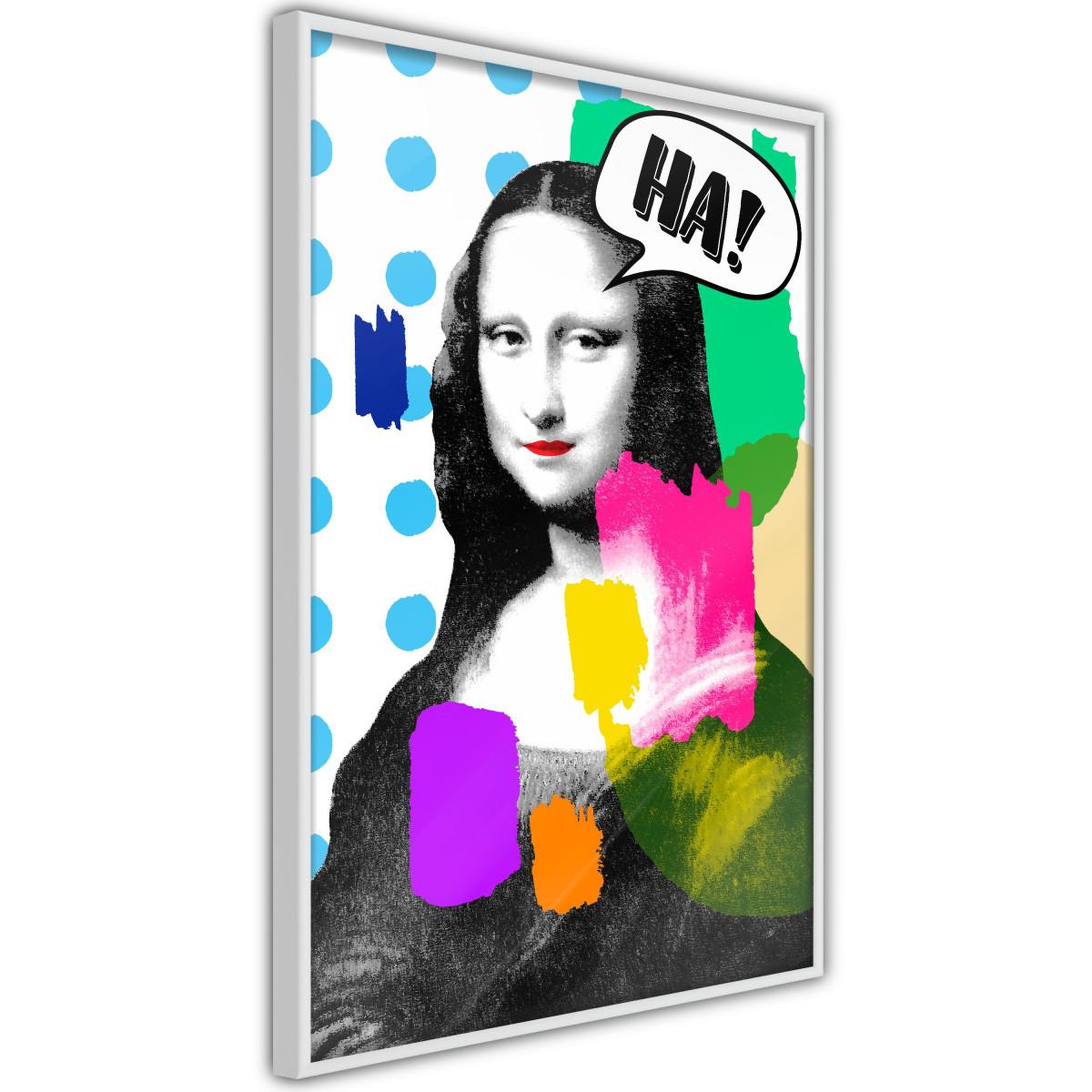 Paris Prix Affiche murale encadrée  mona lisa's laughter