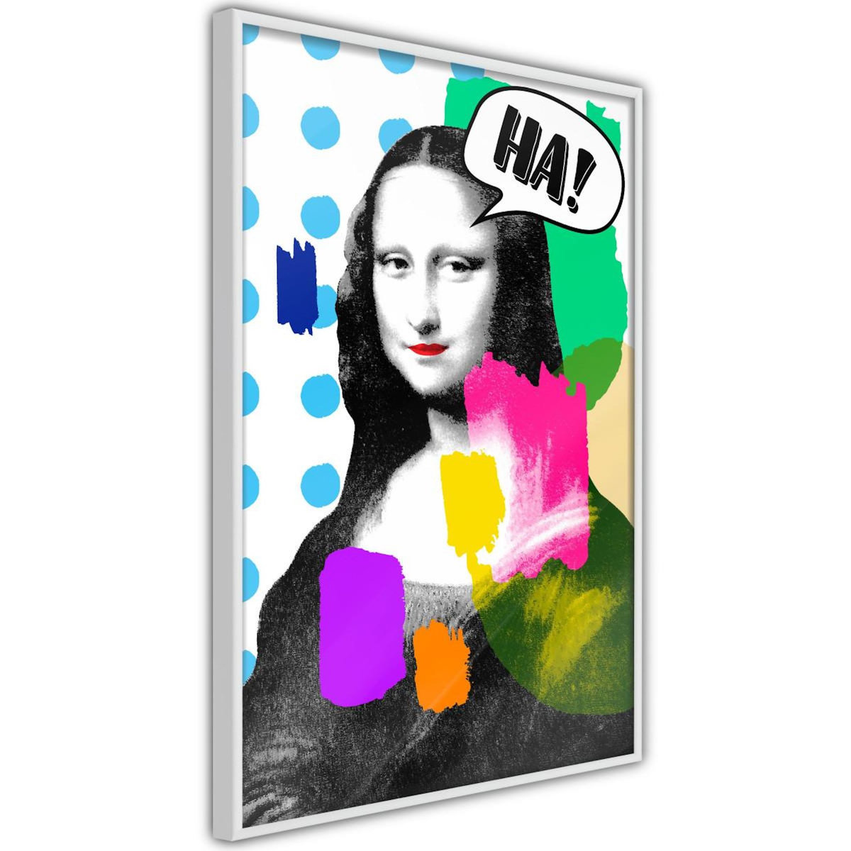 Paris Prix Affiche Murale Encadrée  Mona Lisa's Laughter