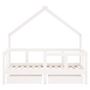 Voir la diapositive 5 : VIDAXL Cadre de lit enfant tiroirs blanc 70x140 cm bois de pin massif