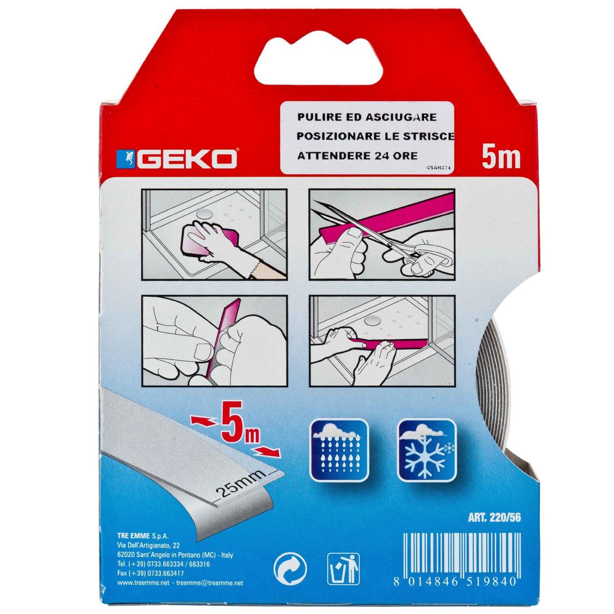 Geko Bande antidérapante transparente 5m