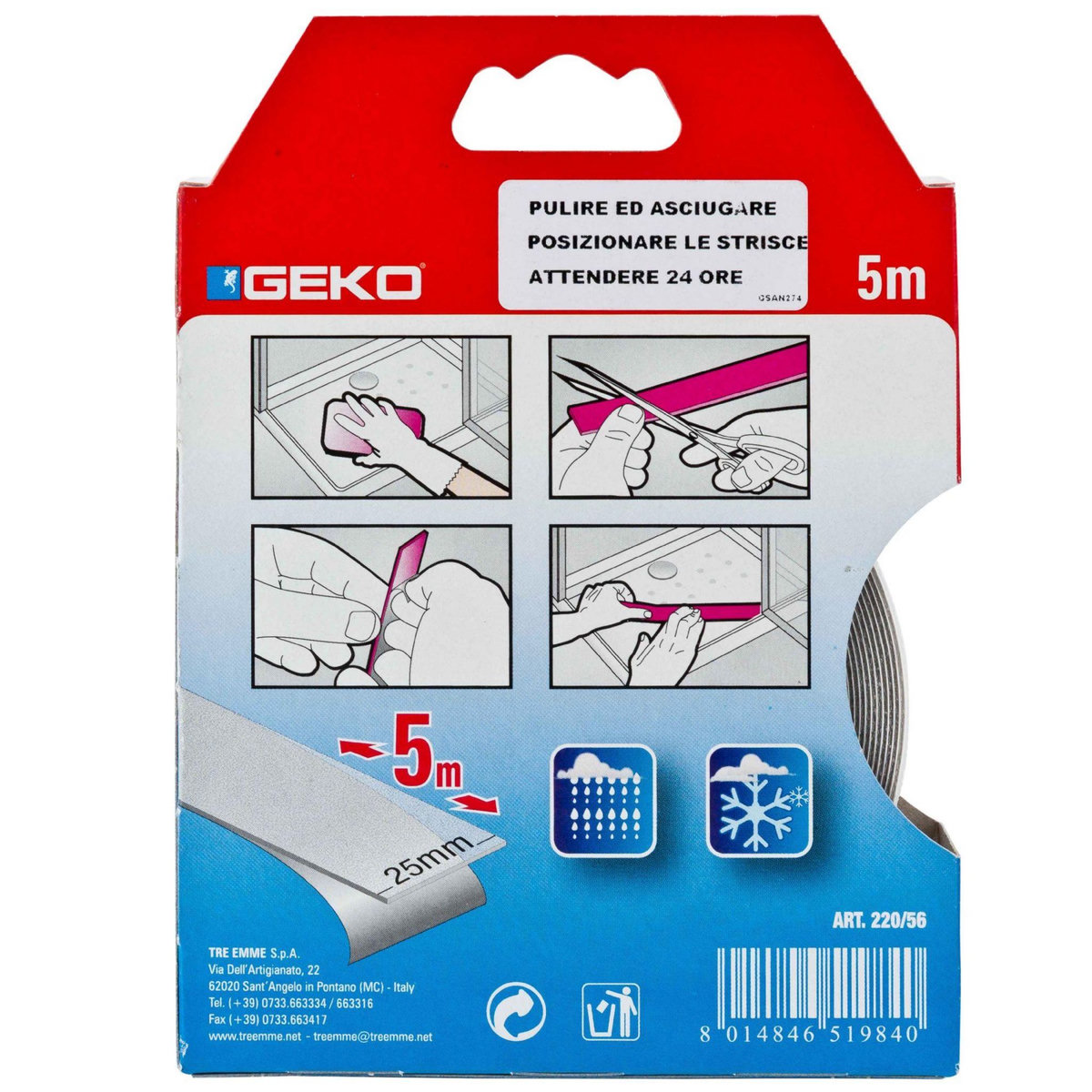 Geko Bande antidérapante transparente 5m