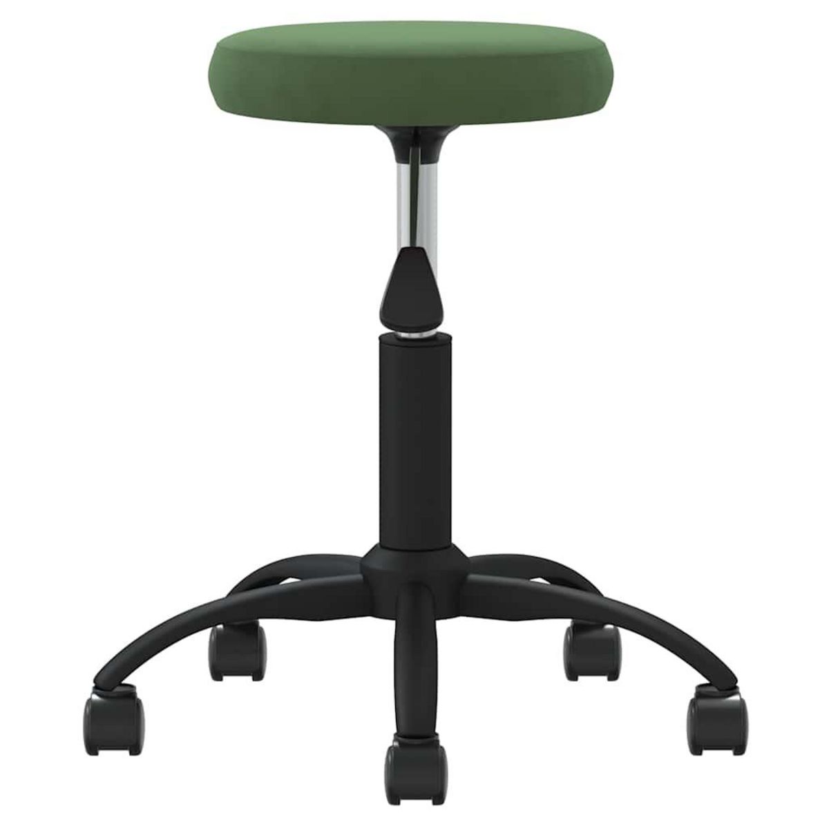 VIDAXL Chaise de bureau pivotante vert fonce velours