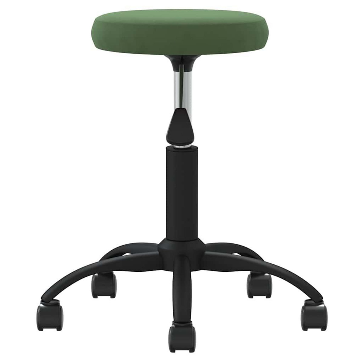 VIDAXL Chaise de bureau pivotante vert fonce velours