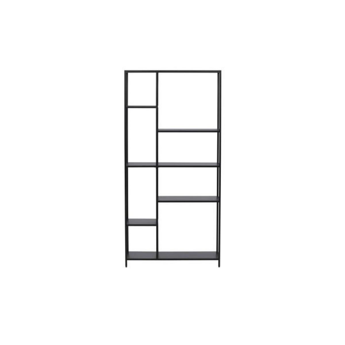 Paris Prix Étagère 6 Niveaux en Métal  El Alto  164cm Noir