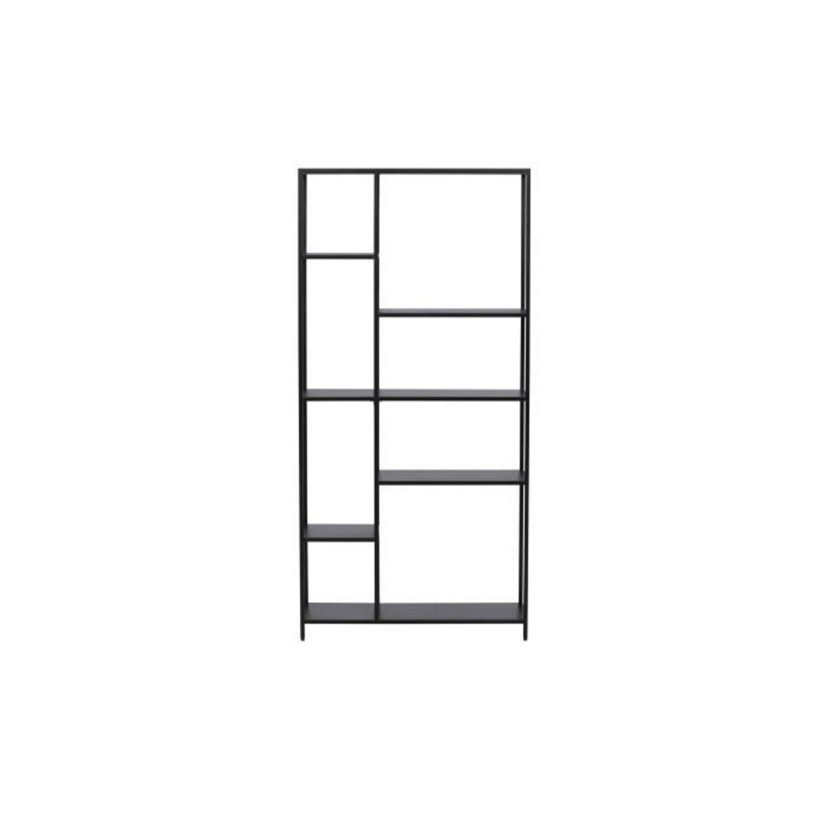 Paris Prix Étagère 6 Niveaux en Métal  El Alto  164cm Noir