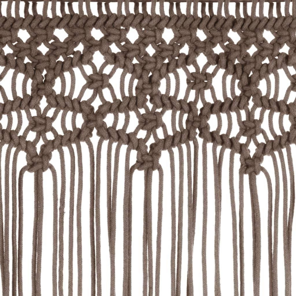 VIDAXL Rideau en macrame Taupe 140x240 cm Coton