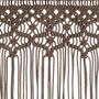 Voir la diapositive 4 : VIDAXL Rideau en macrame Taupe 140x240 cm Coton