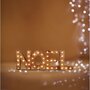  Décoration lumineuse lettres Noël - 44 x 3 x 15 cm - Marron