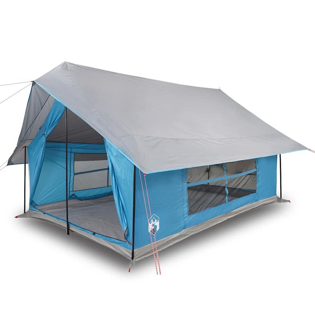 VIDAXL Tente de camping 5 personnes bleu impermeable