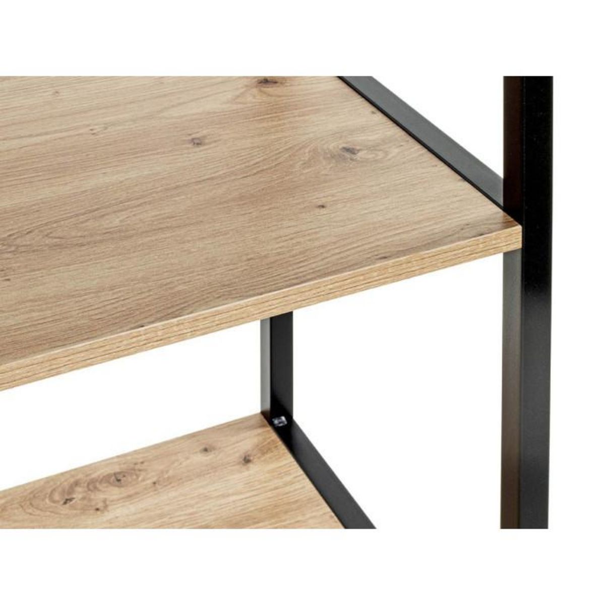 Paris Prix Étagère Bibliothèque 4 Niveaux  Miranda  129cm Chêne & Noir