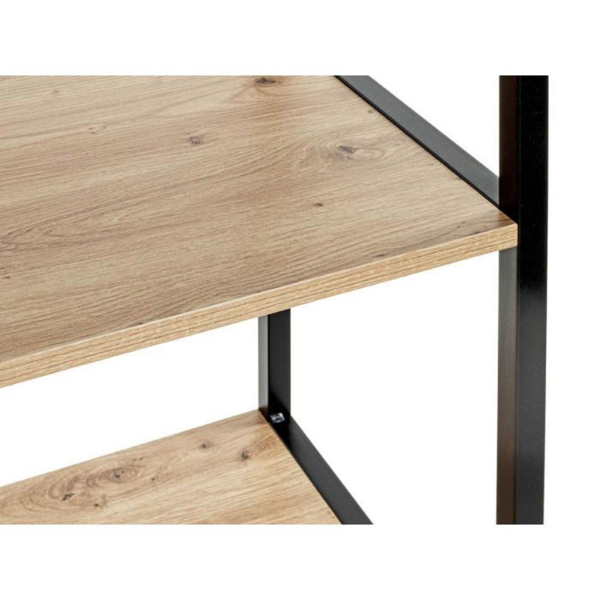 Paris Prix Étagère Bibliothèque 4 Niveaux  Miranda  129cm Chêne & Noir