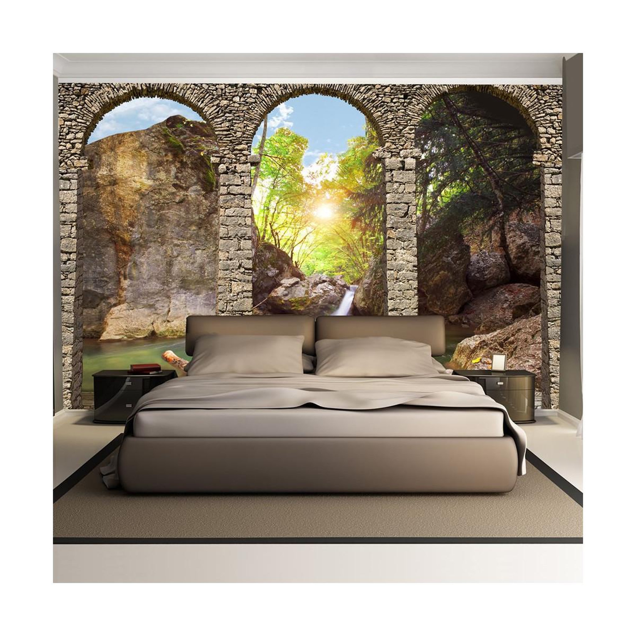Paris Prix Papier peint  morning relaxation. Coloris disponibles : Multicolore