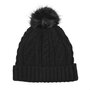 Voir la diapositive 2 : AULP Bonnet femme Pompon Black