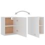 Voir la diapositive 5 : VIDAXL Armoire suspendu blanc 50x31x60 cm bois d'ingenierie