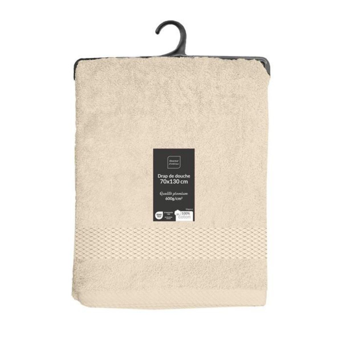 Paris Prix Drap de Douche  Elegance  70x130cm Sable