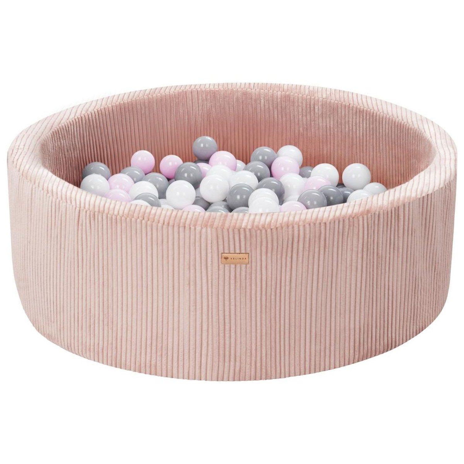 Piscine Balles Velinda 200 Balles Diamètre 90 Cm Velours Côtelé - vue 2
