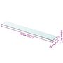 Voir la diapositive 4 : VIDAXL Panneaux d'etagere 2 pcs Verre Transparent 90 x 12 cm