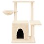 Voir la diapositive 4 : VIDAXL Arbre a chat avec griffoirs en sisal Creme 83 cm