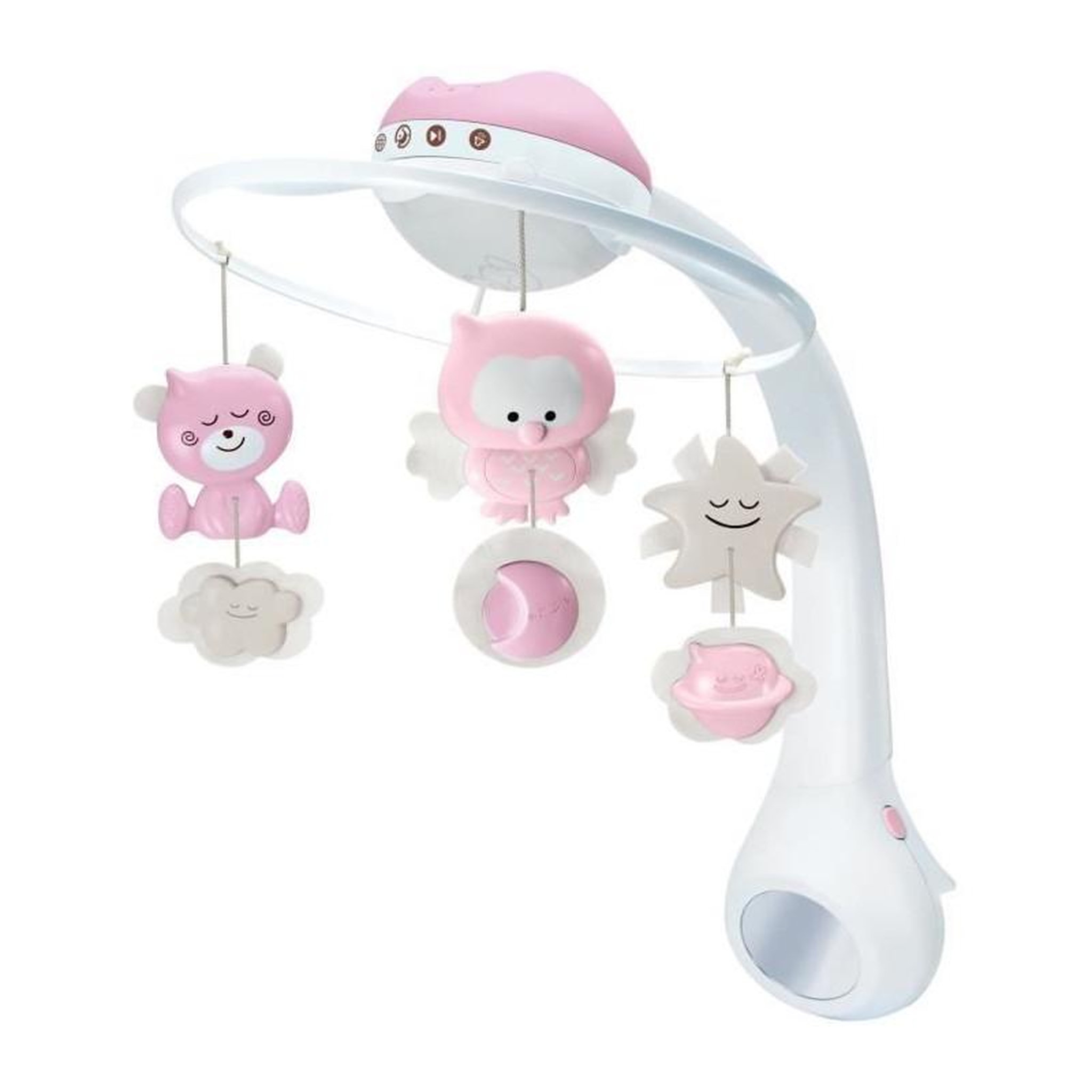 INFANTINO Mobile musical et projecteur - INFANTINO - Douce Nuit 3-en1 - Rose