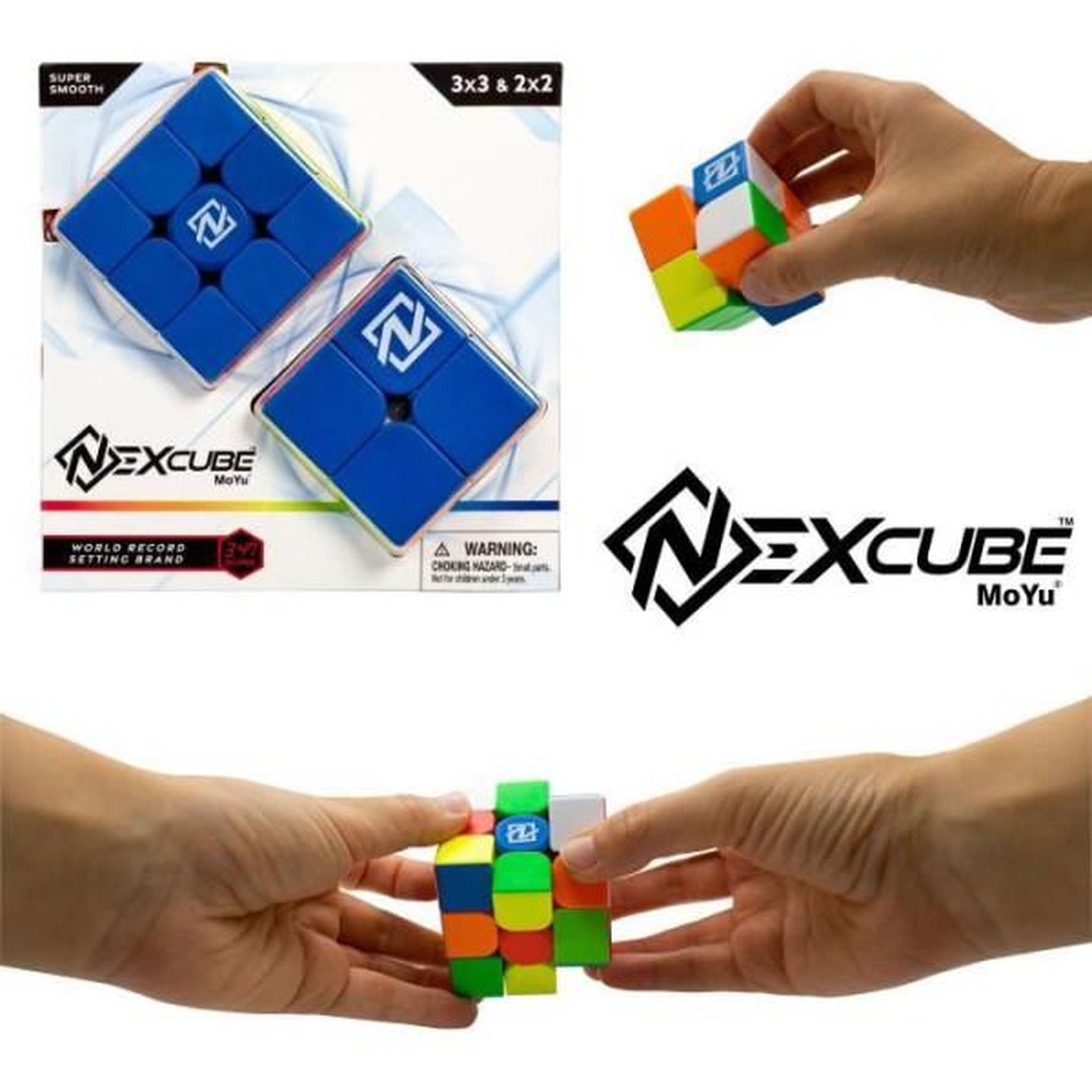 Voir la diapositive 2 : GOLIATH Puzzle Cube Nexcube 3x3 + 2x2 Classic - MoYu - Multicolore - Extérieur - Neuf